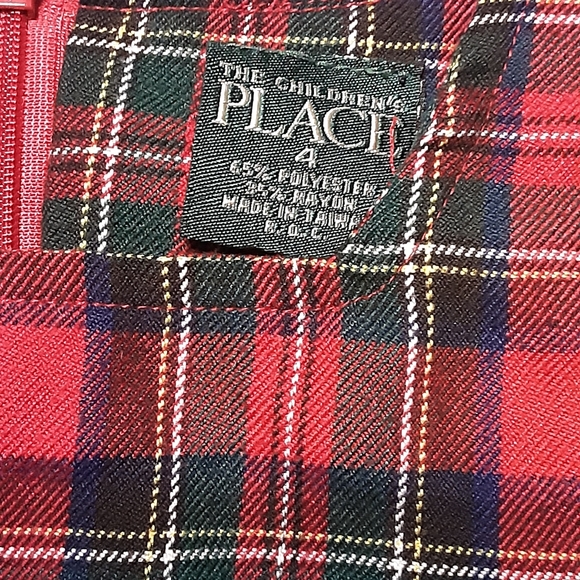 Children's Place Plaid Dress Girls 4 - Picture 2 of 10